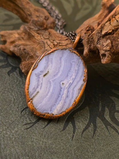 Owyhee Opal Cabochon - Oval Gemstone - Copper Electroformed