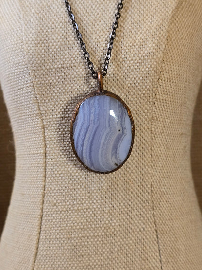 Owyhee Opal Cabochon - Oval Gemstone - Copper Electroformed