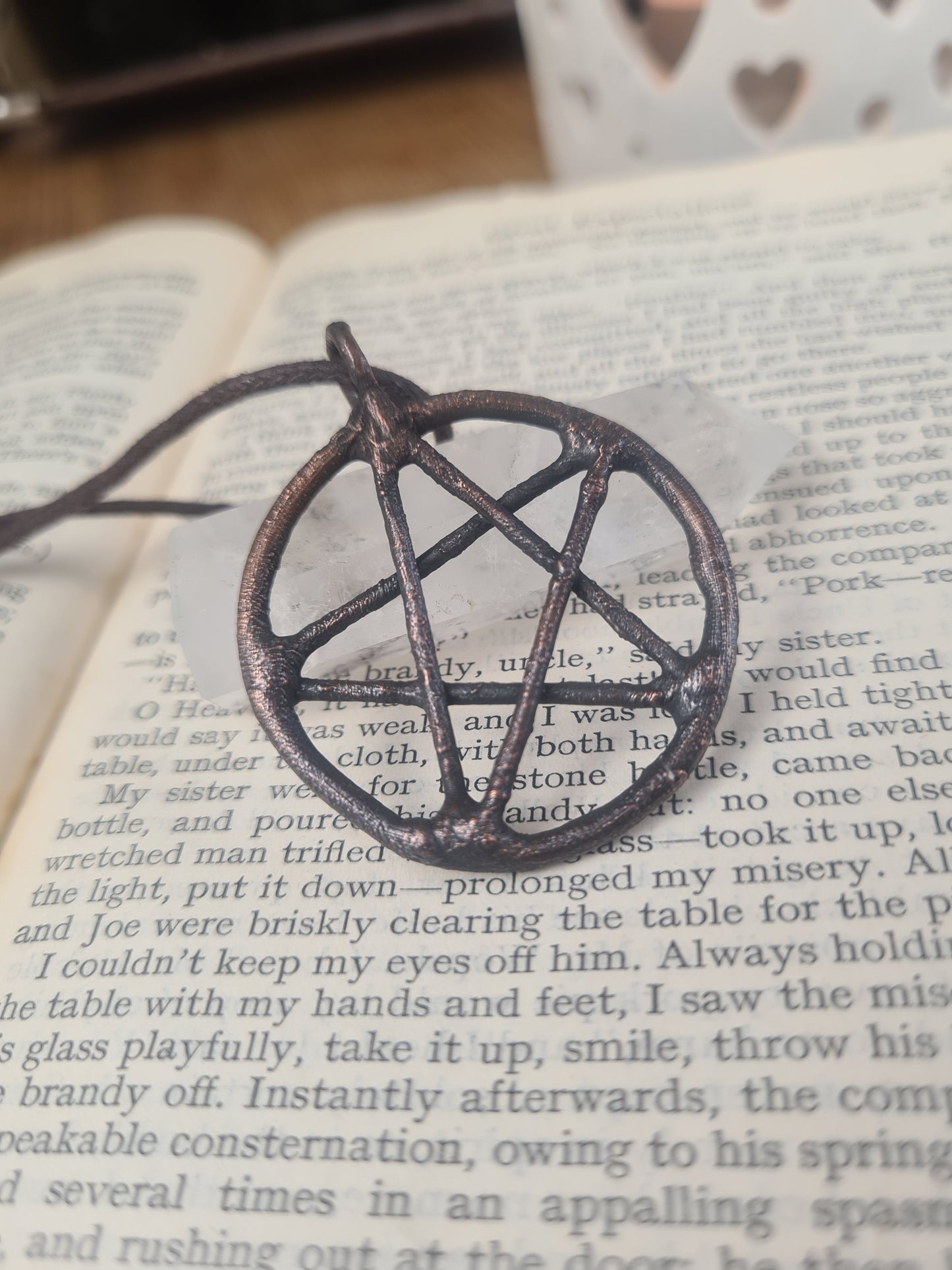 Copper Pendant - Pentagram - Copper Electroformed