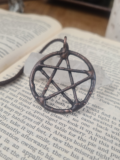 Copper Pendant - Pentagram - Copper Electroformed